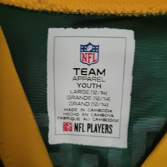 Green Bay Packers Rodgers #12 NFL Jersey Youth Size L (12/14) - Picture 5 of 6